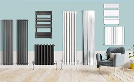 various types of steel heating radiators
